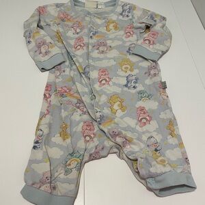 Peter Alexander Baby Care Bears Size 18/24 One piece Pajamas 80s 90s Pajama